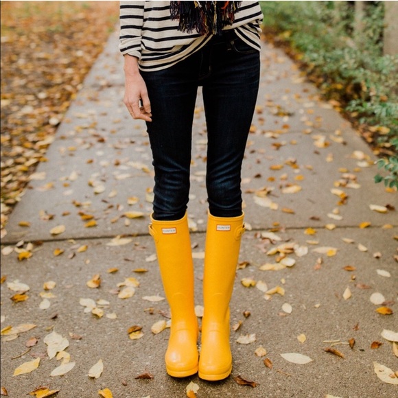 Hunter Yellow Original Play Boot Tall